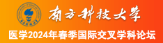 我要插插南方科技大学医学2024年春季国际交叉学科论坛